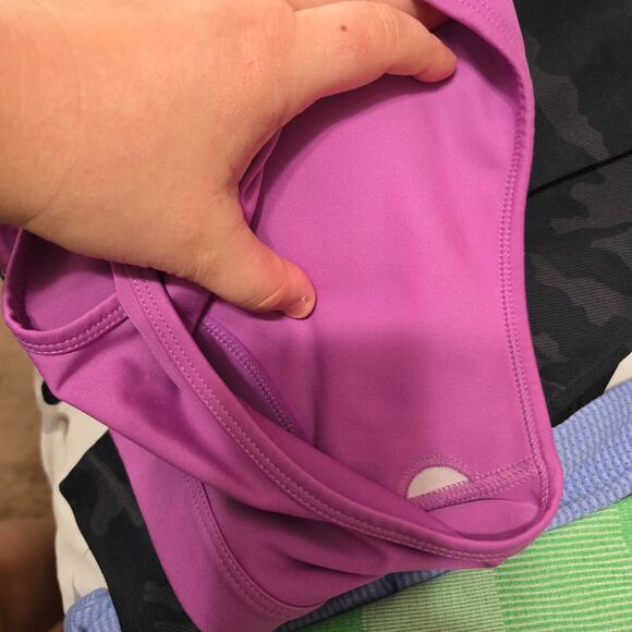 Columbia Logo Women's Racerback Sports Bra Lilac - Picture 2 of 5